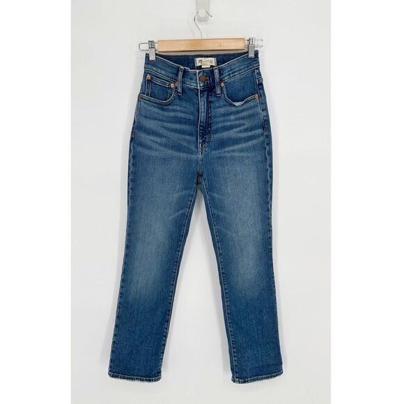 Madewell Slim Demi Boot Jeans High Rise Medium Wash in Northaven Wash Women's 24 - Picture 2 of 9